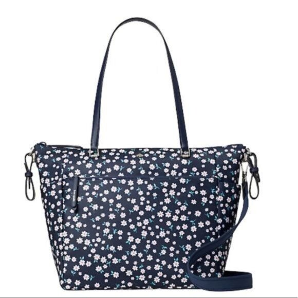 Kate Spade Jae Baby Bag in Blue Multi Floral NWT - Picture 1 of 16